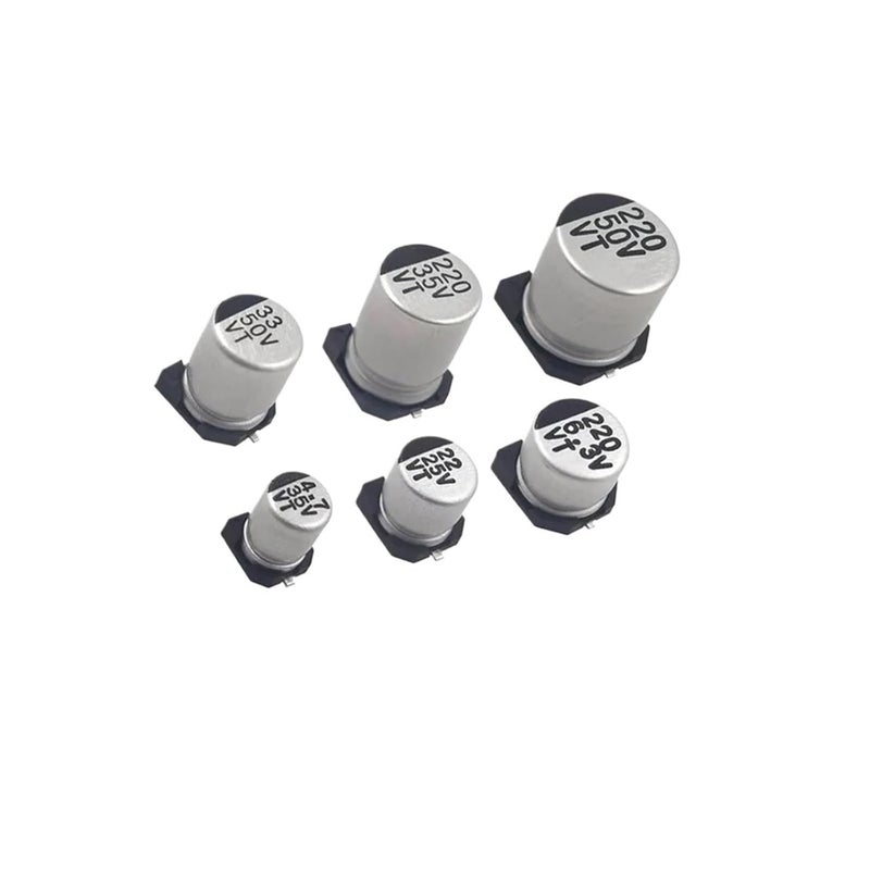50V 100UF 8X10 5mm Electrolytic Capacitor Assortment Kit 10pcs Multi Voltage 6 3V to 400V - Image 1